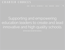 Tablet Screenshot of charterchoices.com